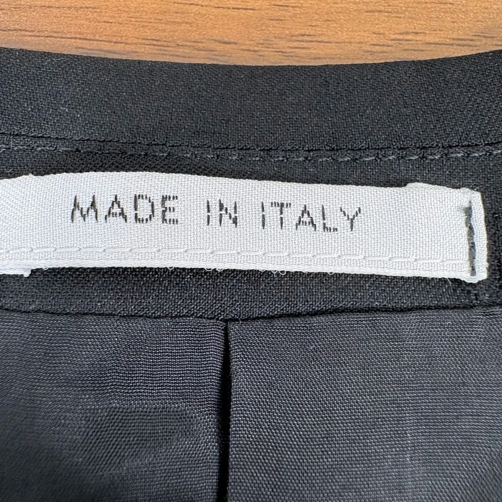 Armani Collezioni Italy Tuxedo Jacket 44L Black Wool Silk Old Money Formal Chic